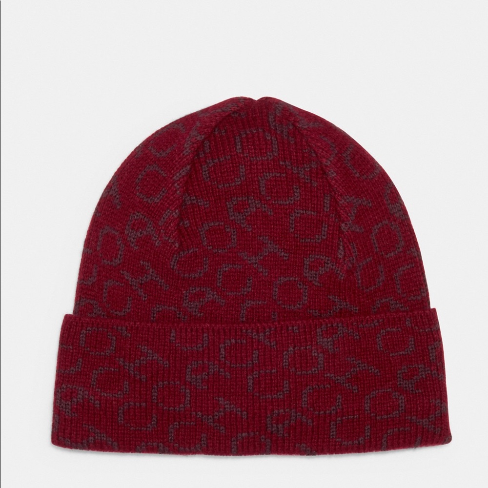 NWT Coach wool beanie